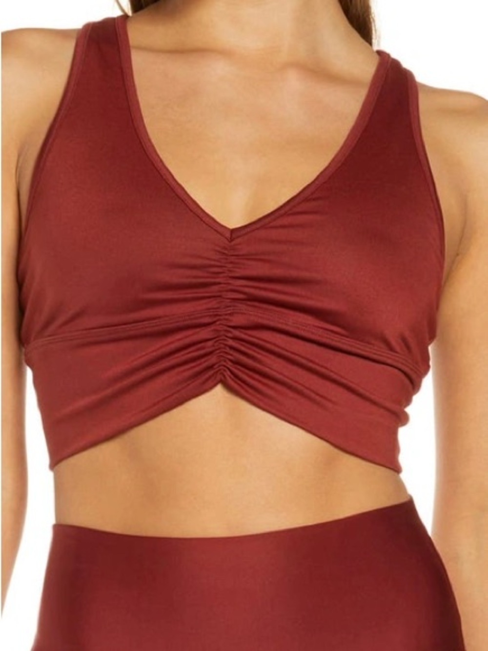 Alo Yoga Wild Thing Sports Bra - Cranberry